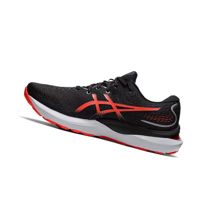 Black / Cherry Tomato Men's Asics GEL-CUMULUS 24 Running Shoes | US34290GX