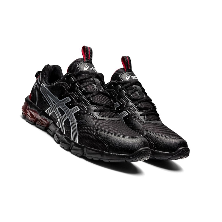 Black / Classic Red Men's Asics GEL-QUANTUM 90 Sneakers | US25438YN