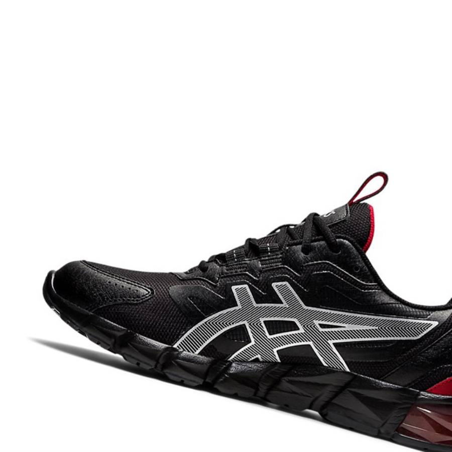 Black / Classic Red Men's Asics GEL-QUANTUM 90 Sneakers | US25438YN