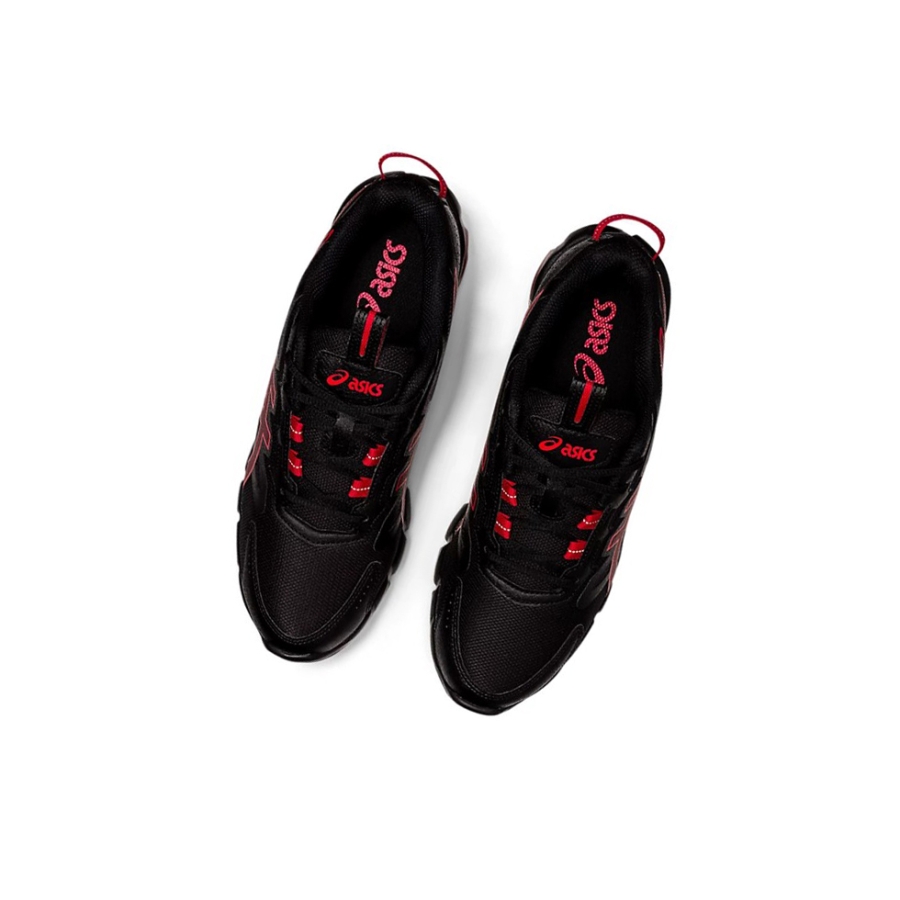 Black / Classic Red Women's Asics GEL-QUANTUM 90 Sneakers | US76930PM