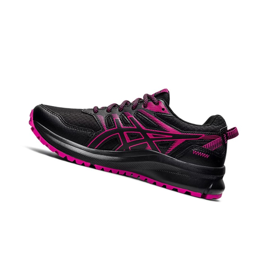 Black / Fuchsia Red Women's Asics TRAIL SCOUT 2 Trail Running Shoes | US76508JA