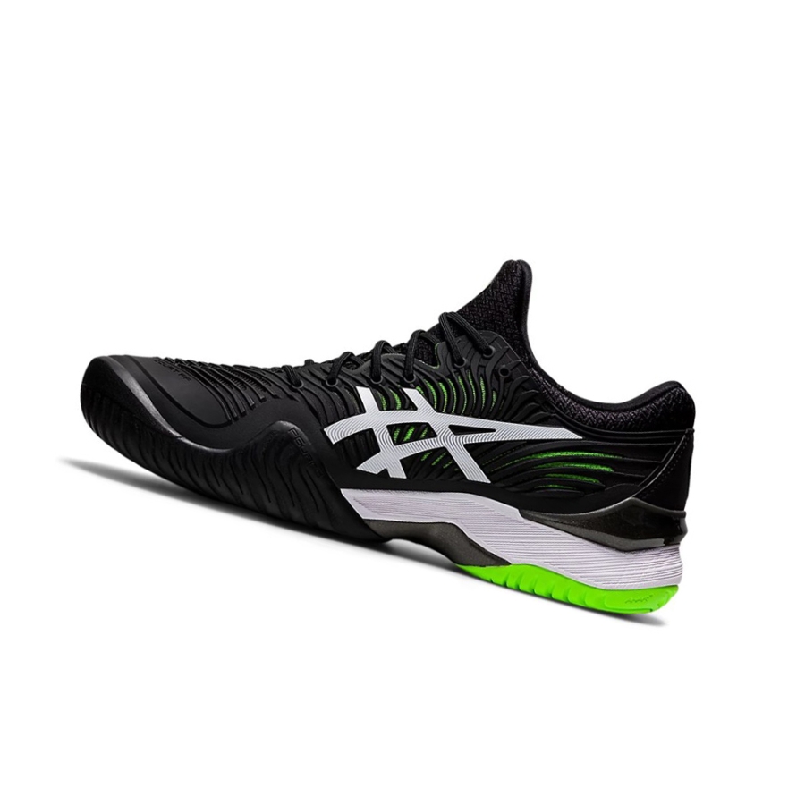 Black / Green Gecko Men's Asics COURT FF 2 Tennis Shoes | US38601FV