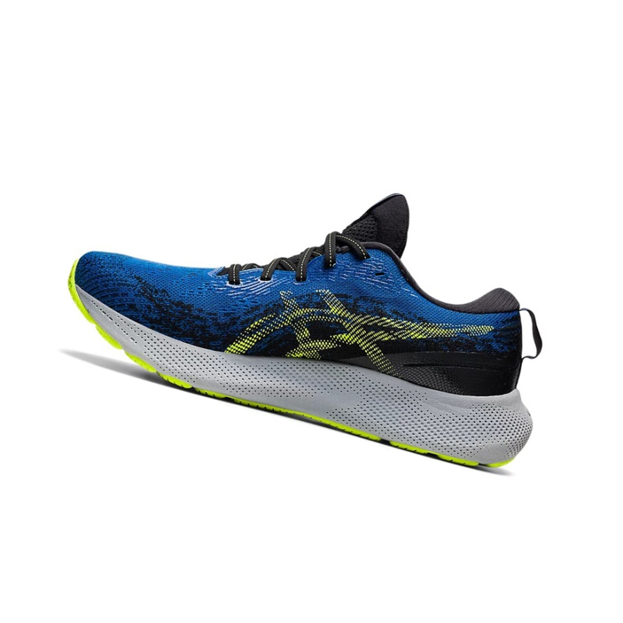 Black / Hazard Green Men's Asics GEL-NIMBUS LITE 3 Running Shoes | US37192ML