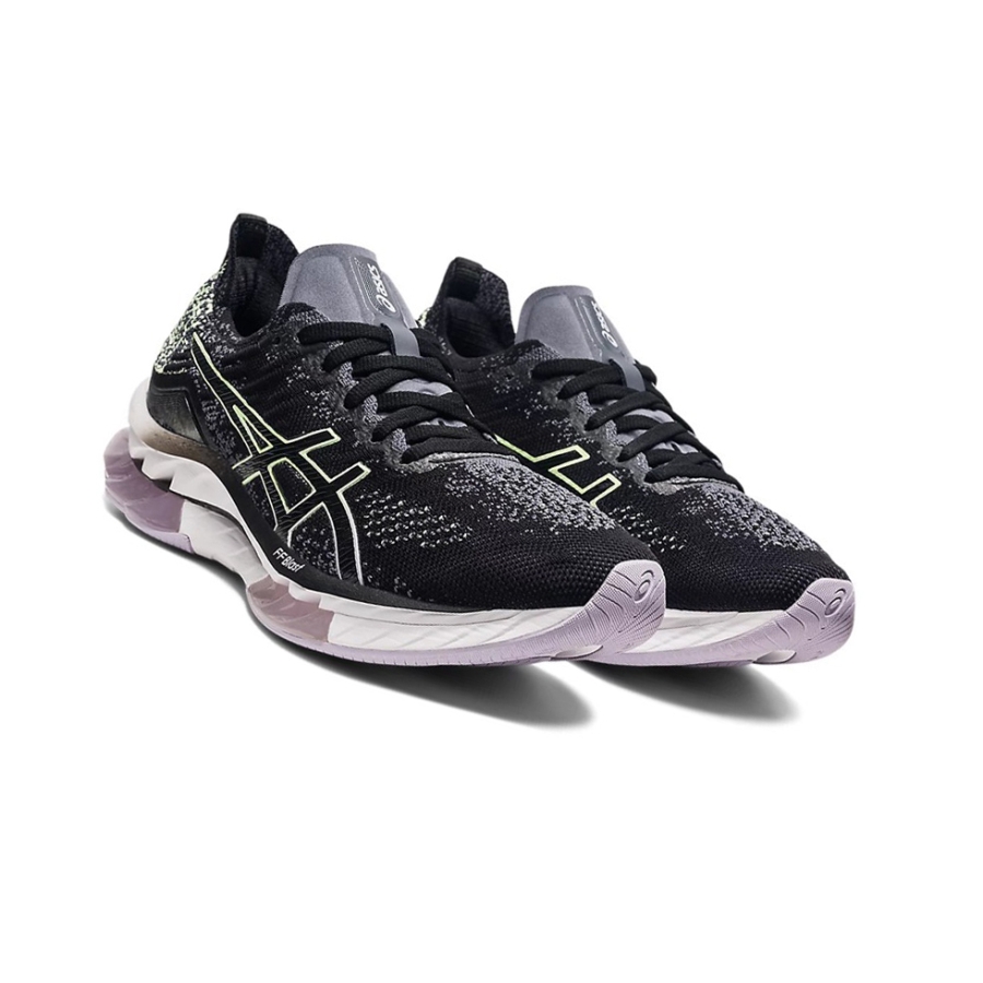 Black / Illuminate Yellow Women's Asics KINSEI BLAST Running Shoes | US90547FL