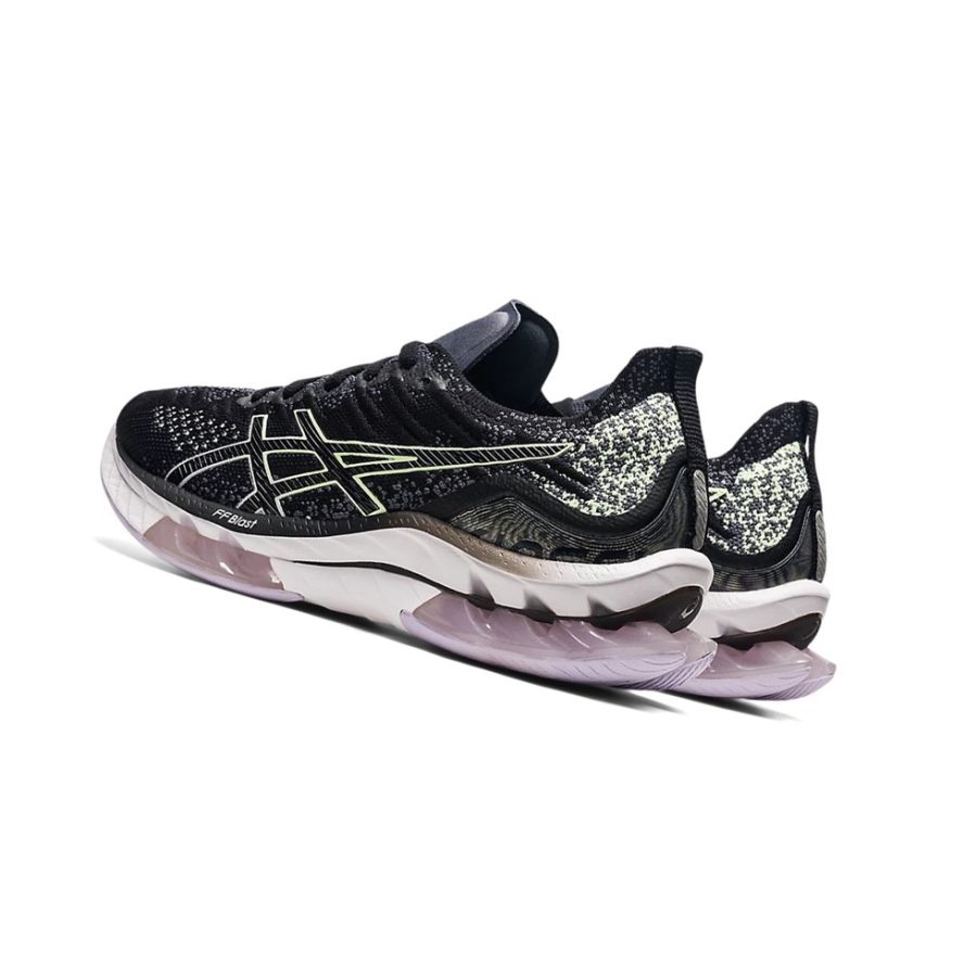 Black / Illuminate Yellow Women's Asics KINSEI BLAST Running Shoes | US90547FL