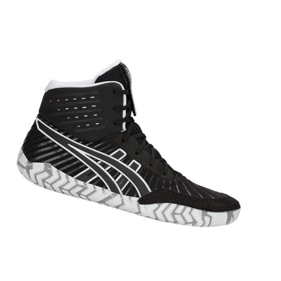 Black Men\'s Asics AGGRESSOR 4 Wrestling Shoes | US67905CW