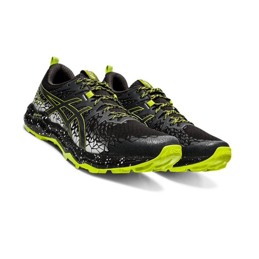 Black Men's Asics FUJITRABUCO Trail Running Shoes | US15962MS