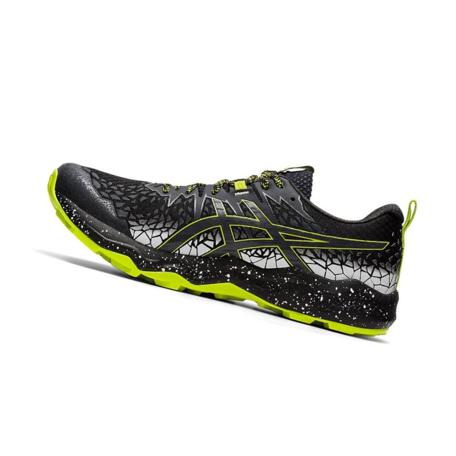 Black Men's Asics FUJITRABUCO Trail Running Shoes | US15962MS