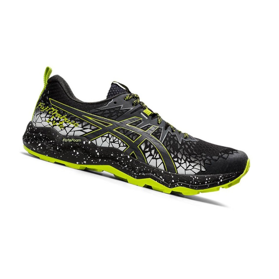 Black Men\'s Asics FUJITRABUCO Trail Running Shoes | US15962MS