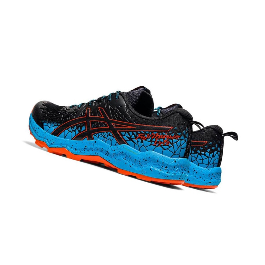 Black Men's Asics FUJITRABUCO Trail Running Shoes | US23598AS