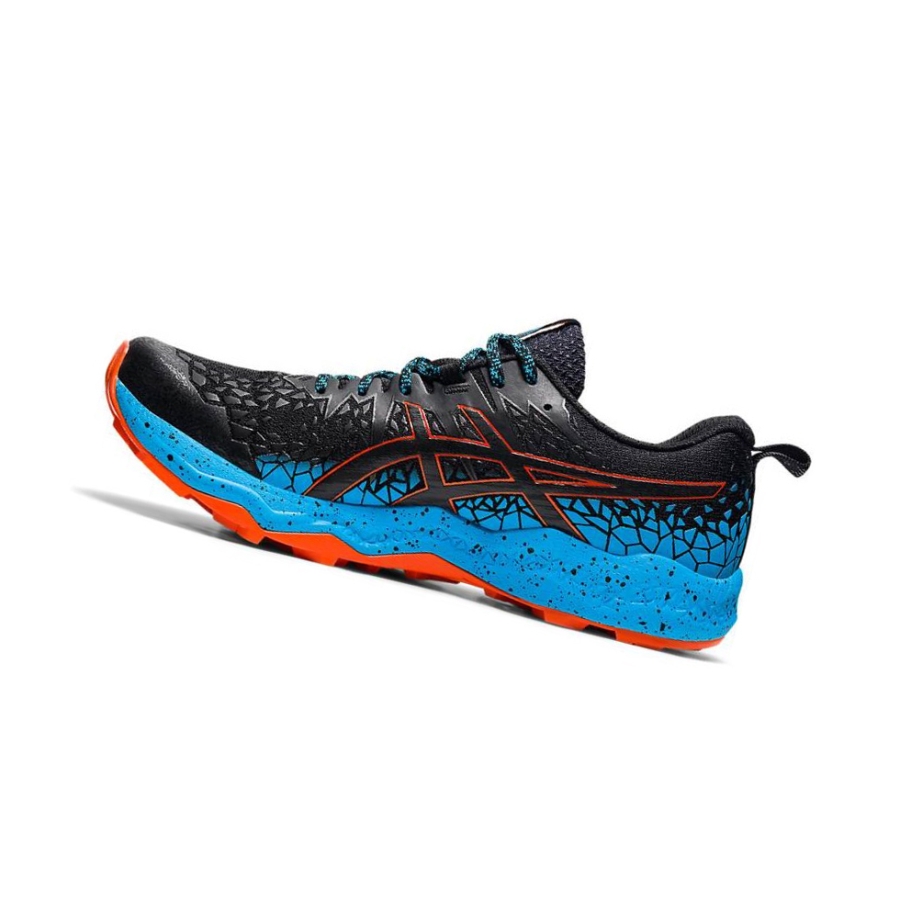 Black Men's Asics FUJITRABUCO Trail Running Shoes | US23598AS