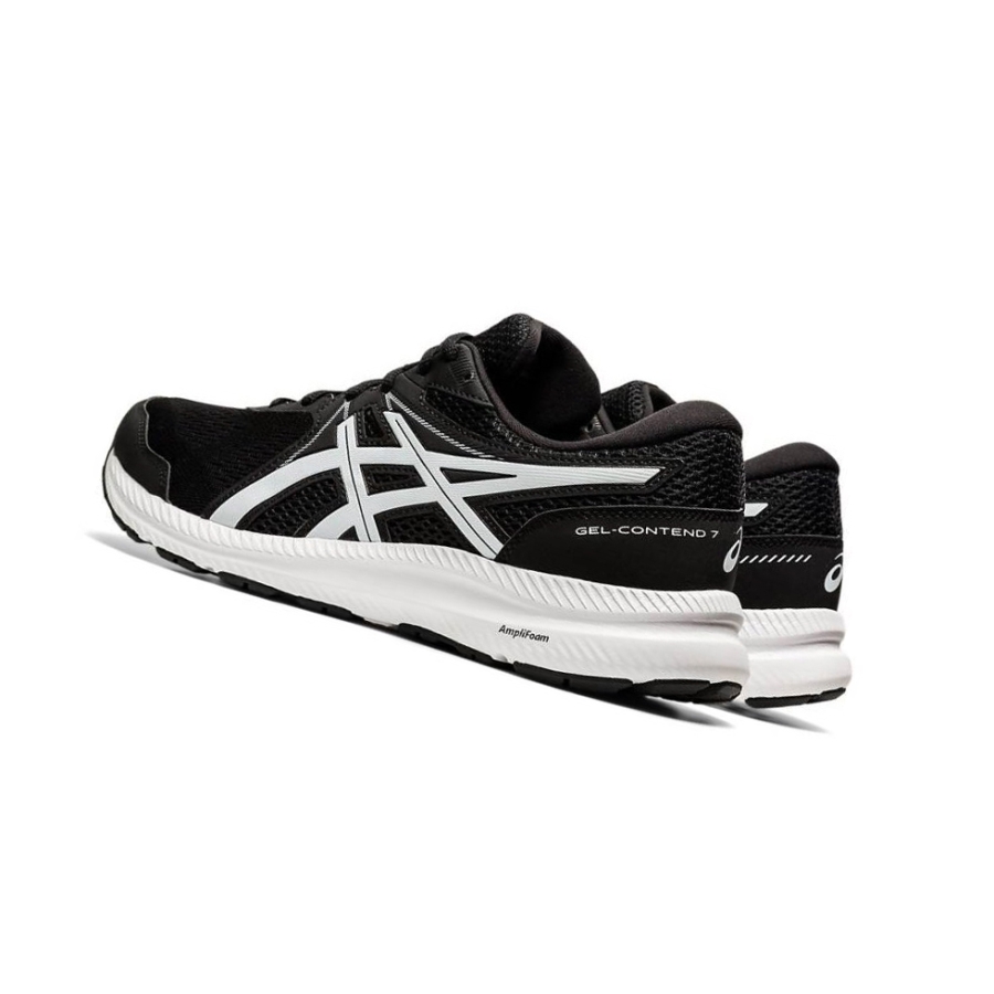 Black Men's Asics GEL-CONTEND 7 Running Shoes | US54297PN