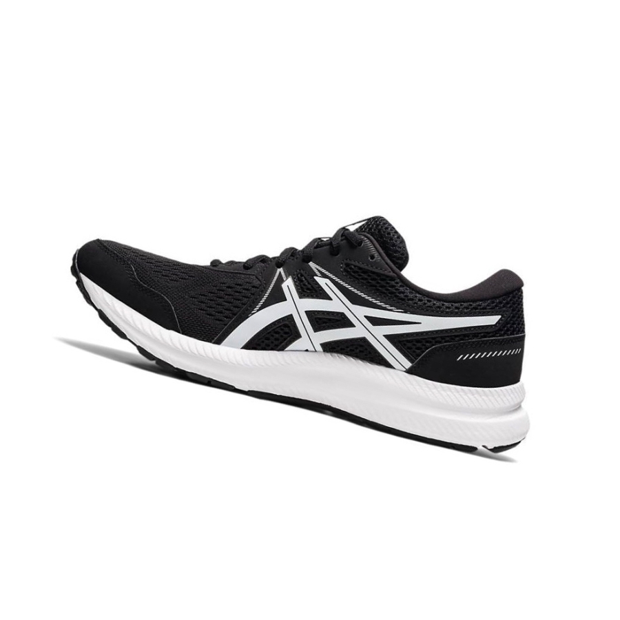 Black Men's Asics GEL-CONTEND 7 Running Shoes | US54297PN