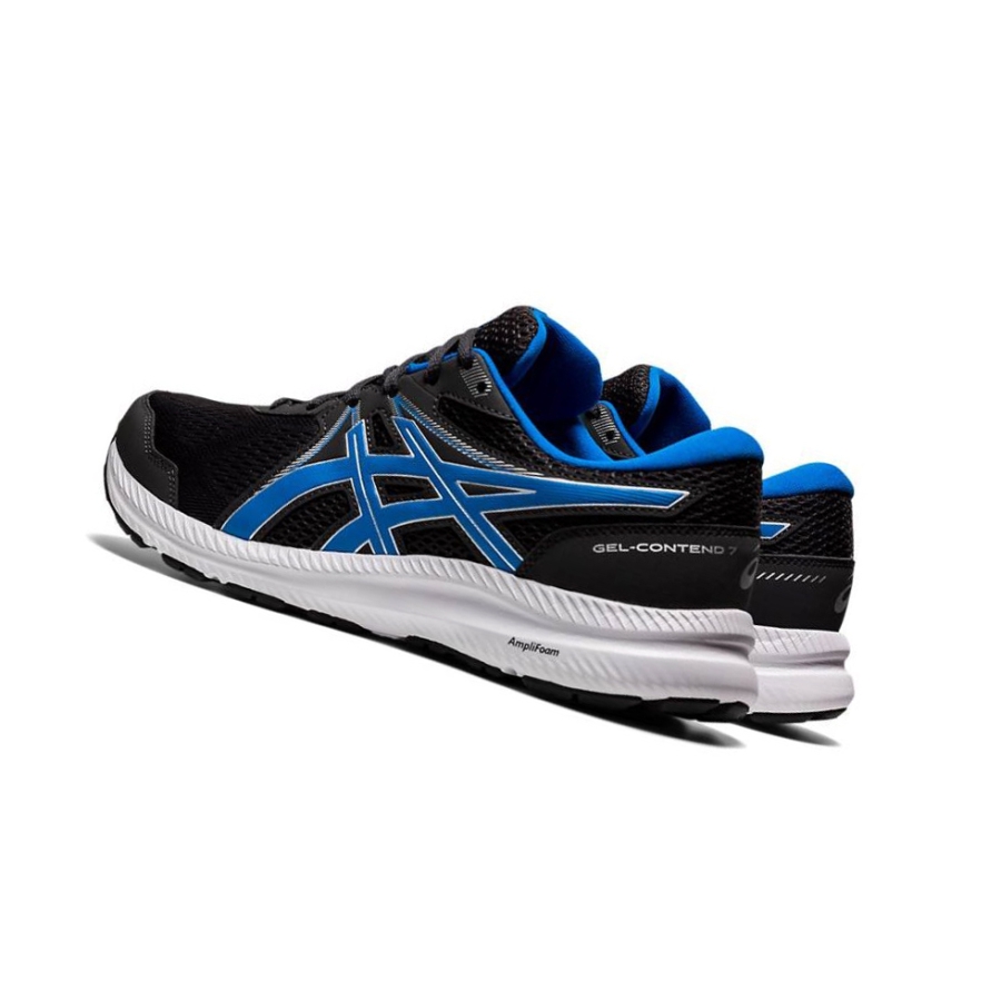 Black Men's Asics GEL-CONTEND 7 Running Shoes | US75048NY