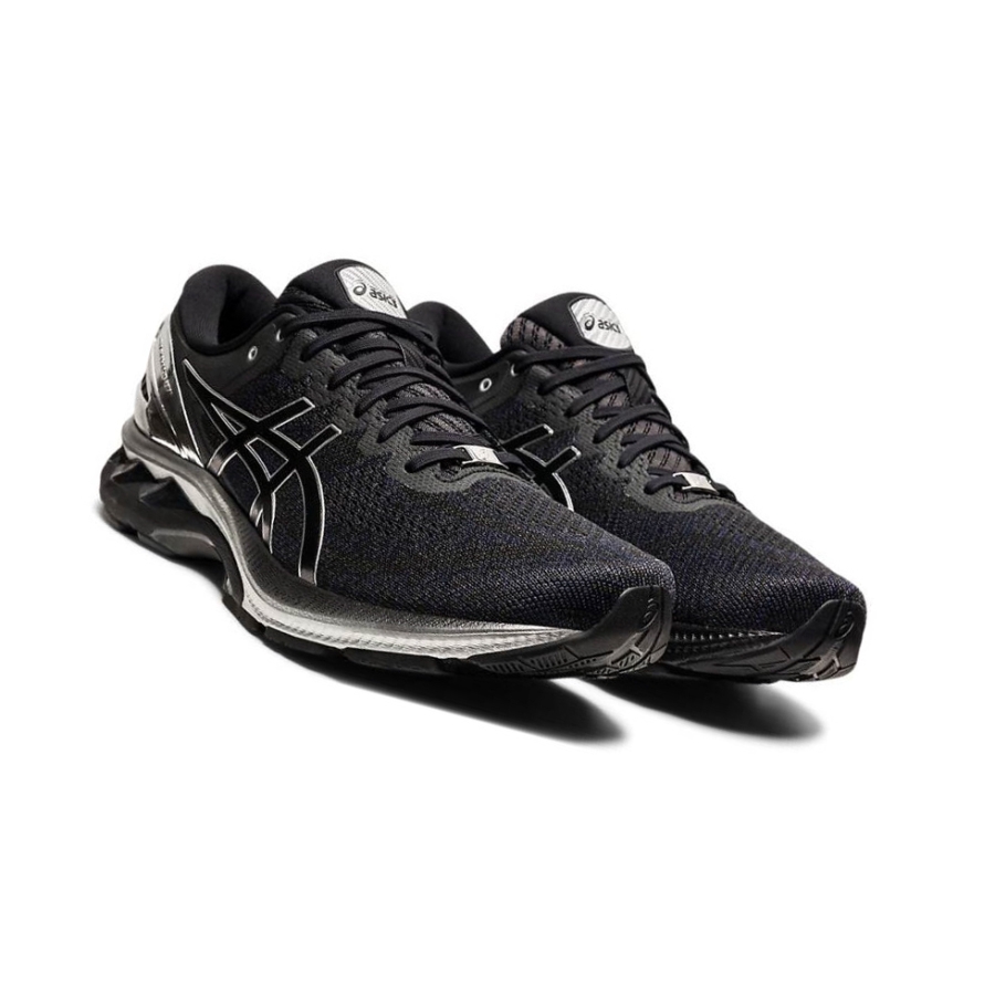 Black Men's Asics GEL-KAYANO 27 PLATINUM Running Shoes | US07852NY