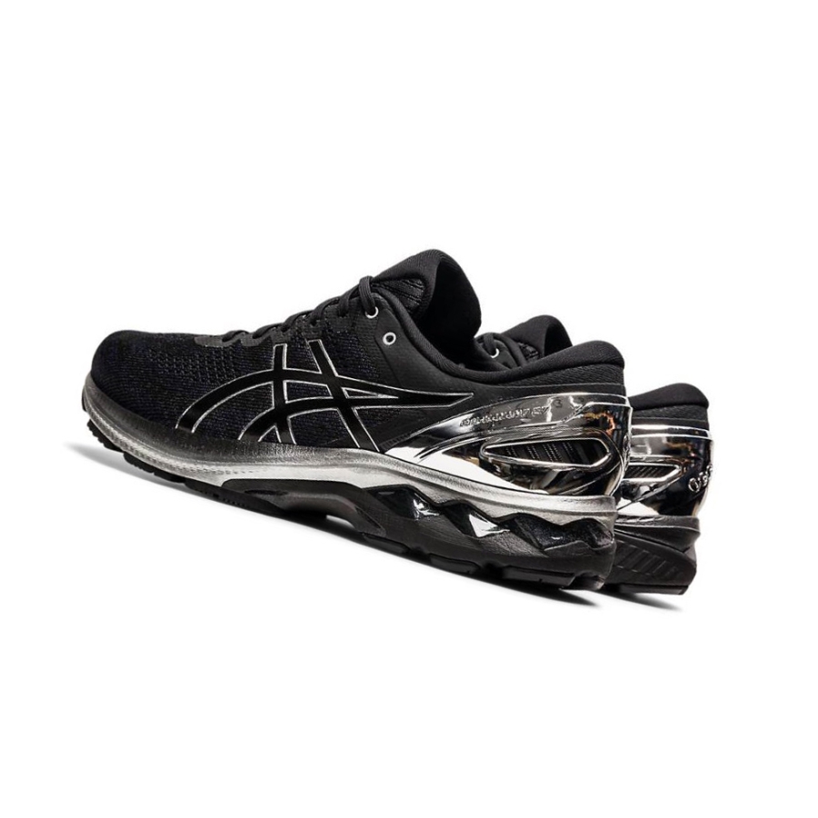 Black Men's Asics GEL-KAYANO 27 PLATINUM Running Shoes | US07852NY