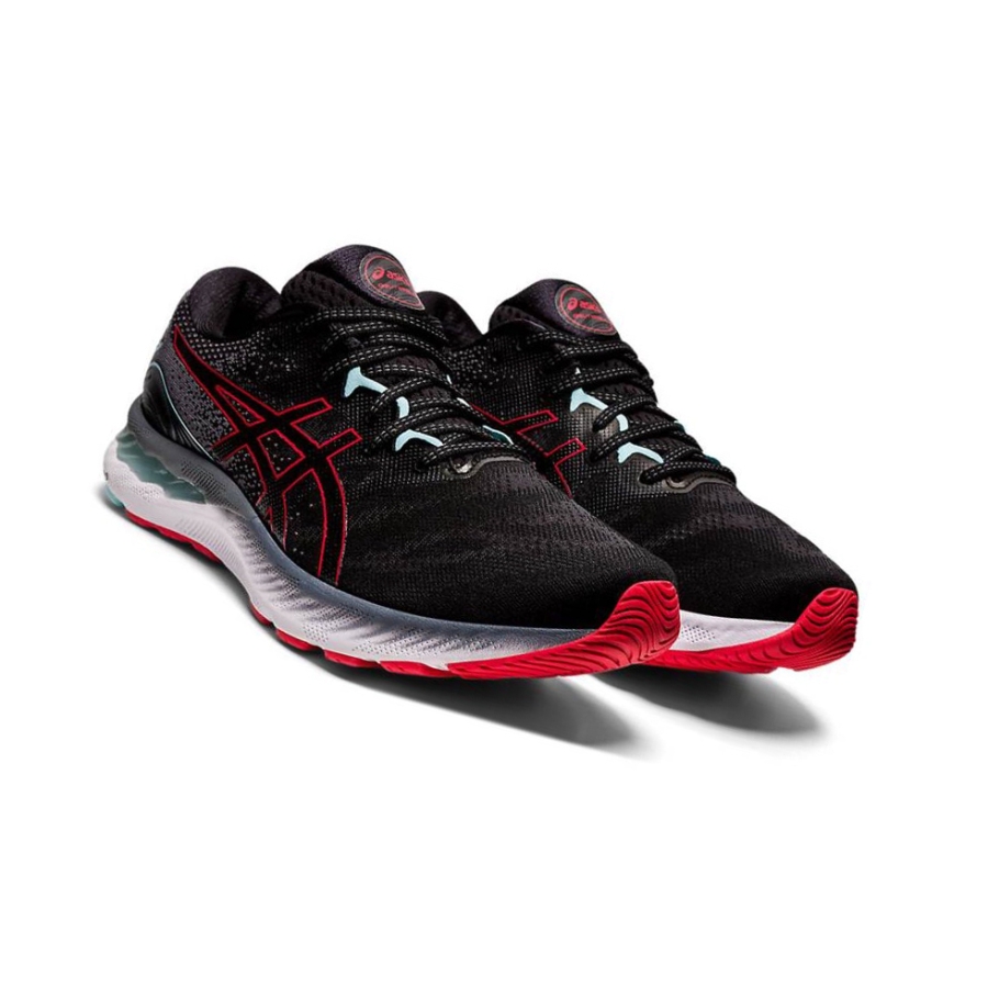 Black Men's Asics GEL-NIMBUS 23 Running Shoes | US91076MR