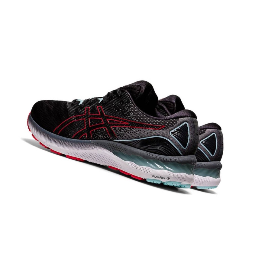 Black Men's Asics GEL-NIMBUS 23 Running Shoes | US91076MR