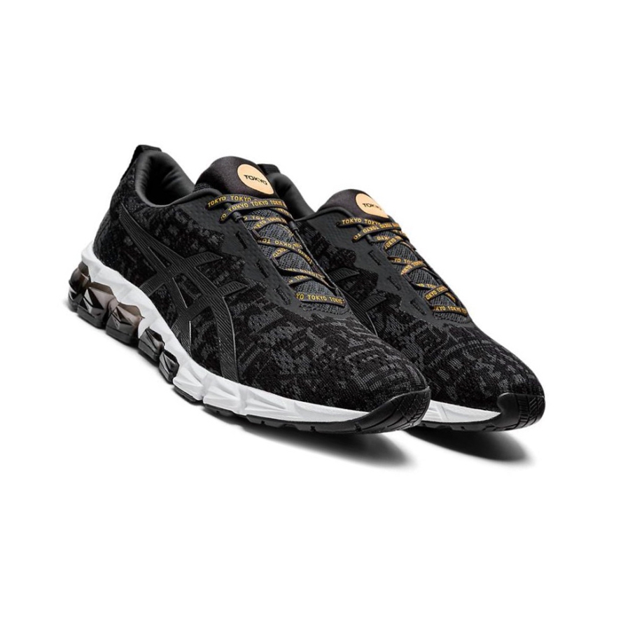 Black Men's Asics GEL-QUANTUM 180 5 Sneakers | US86314HU