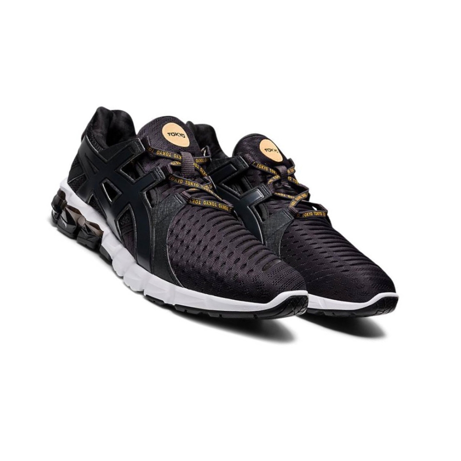 Black Men's Asics GEL-QUANTUM 90 Sneakers | US69410US