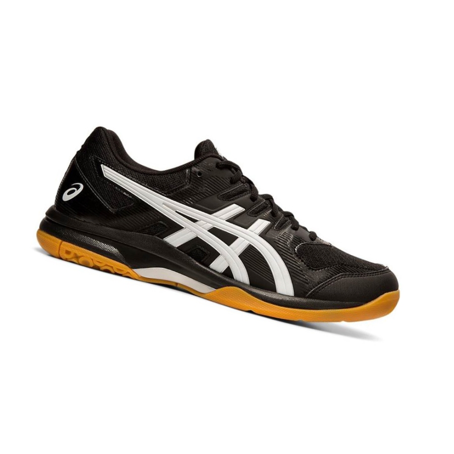 Black Men\'s Asics GEL-ROCKET 9 Volleyball Shoes | US97563OY