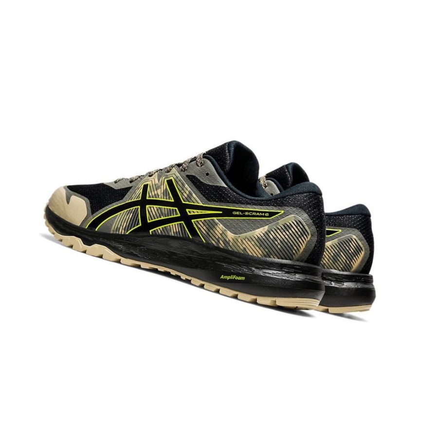 Black Men's Asics GEL-SCRAM 6 Trail Running Shoes | US58617DE