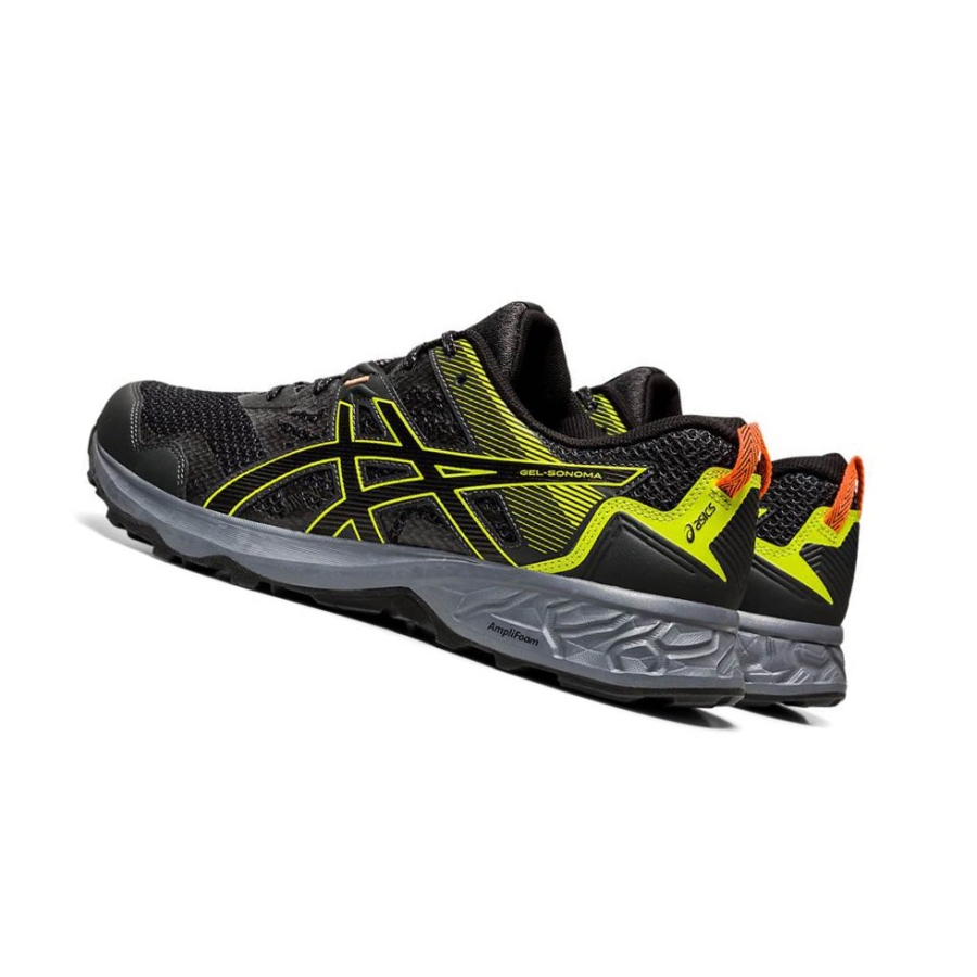 Black Men's Asics GEL-SONOMA 5 Trail Running Shoes | US40875CE