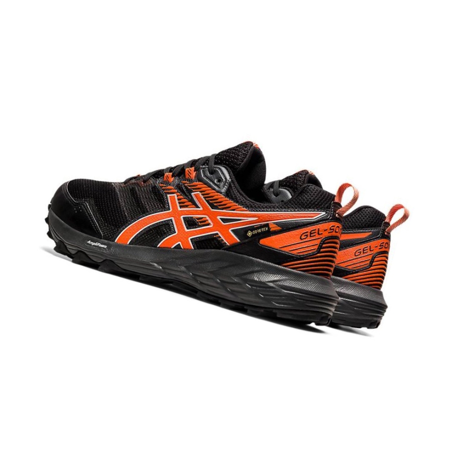 Black Men's Asics GEL-SONOMA 6 G-TX Trail Running Shoes | US83069XN