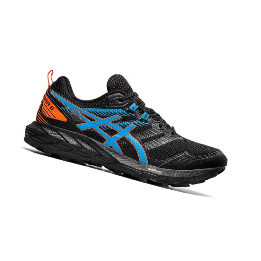 Black Men\'s Asics GEL-SONOMA 6 Trail Running Shoes | US19345WC