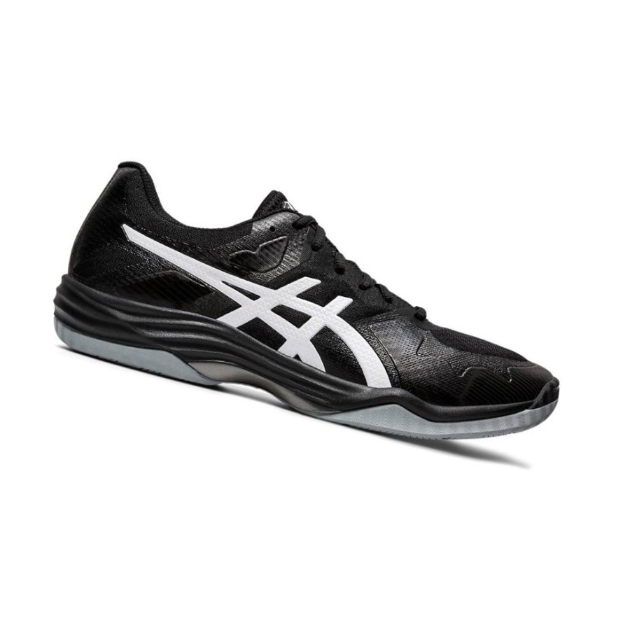 Black Men\'s Asics GEL-TACTIC 2 Volleyball Shoes | US84190PJ