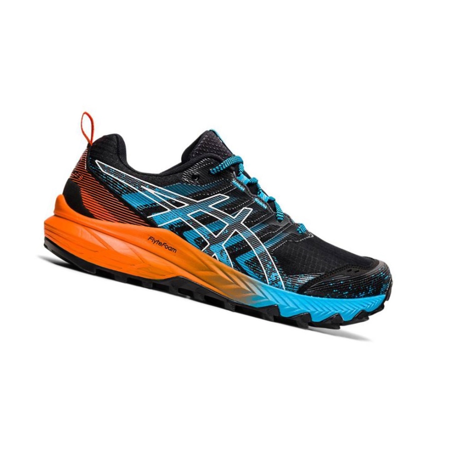 Black Men\'s Asics GEL-TRABUCO 9 Trail Running Shoes | US86541TR