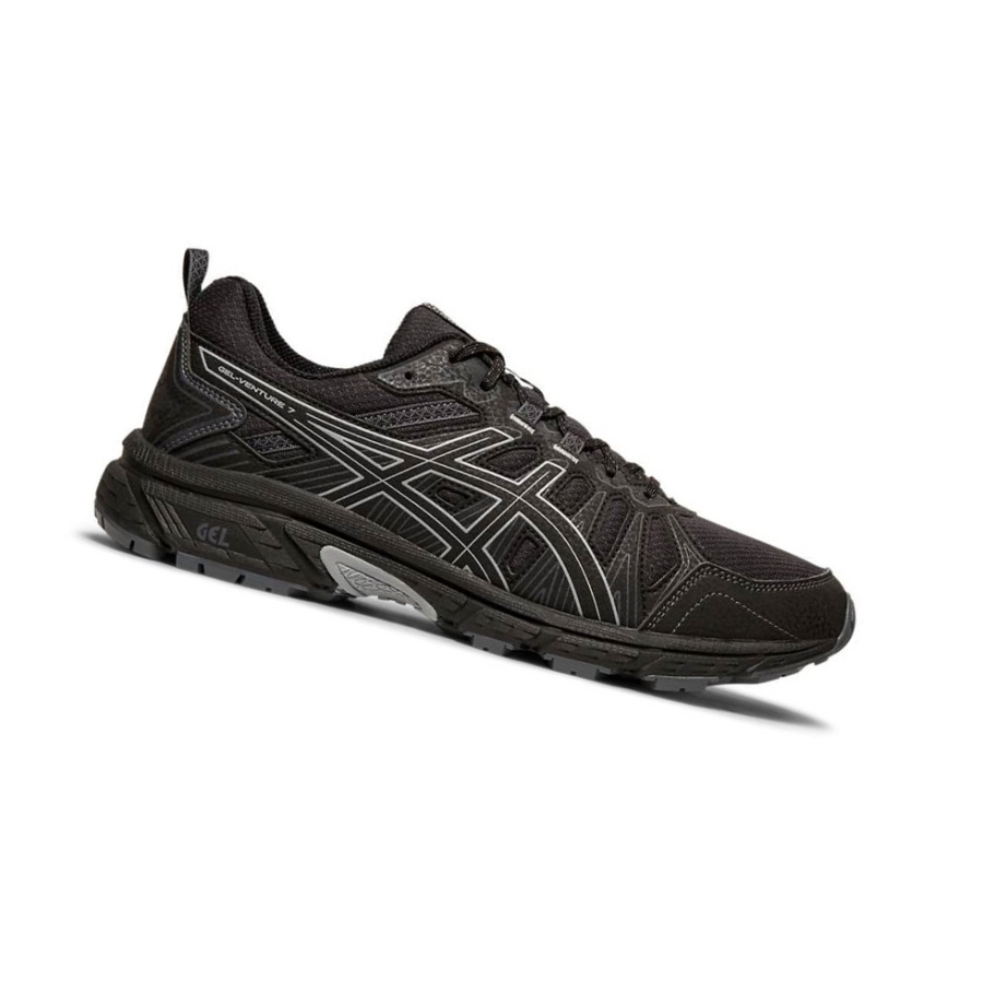 Black Men\'s Asics GEL-VENTURE 7 4E Trail Running Shoes | US13054IN