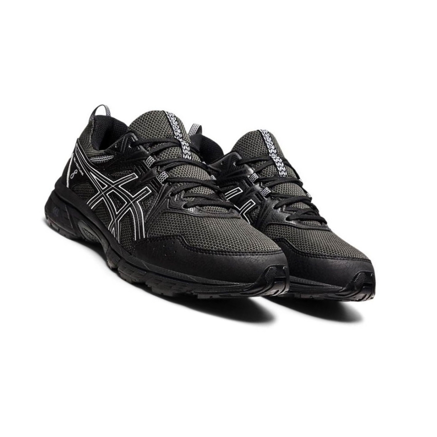 Black Men's Asics GEL-VENTURE 8 Extra Wide Trail Running Shoes | US78624KB