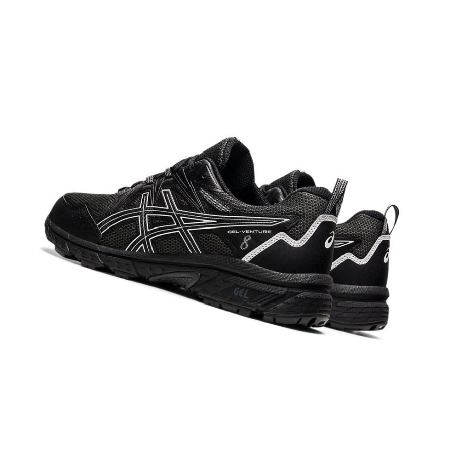 Black Men's Asics GEL-VENTURE 8 Extra Wide Trail Running Shoes | US78624KB