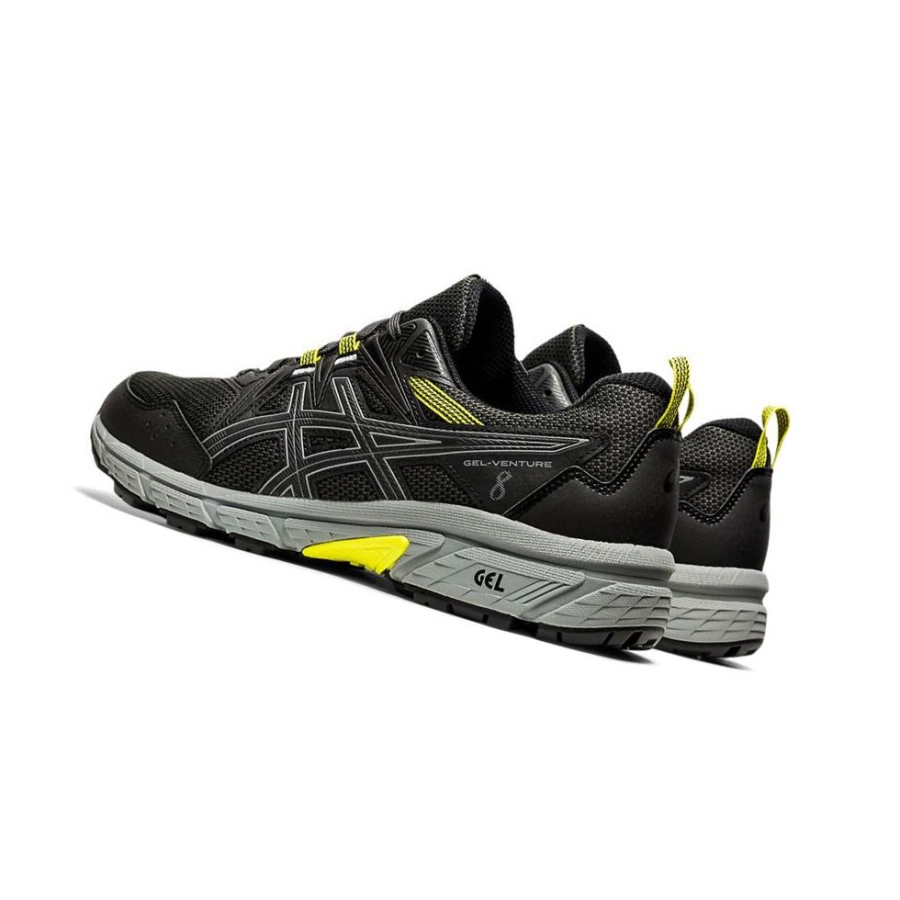 Black Men's Asics GEL-VENTURE 8 Trail Running Shoes | US25176PM