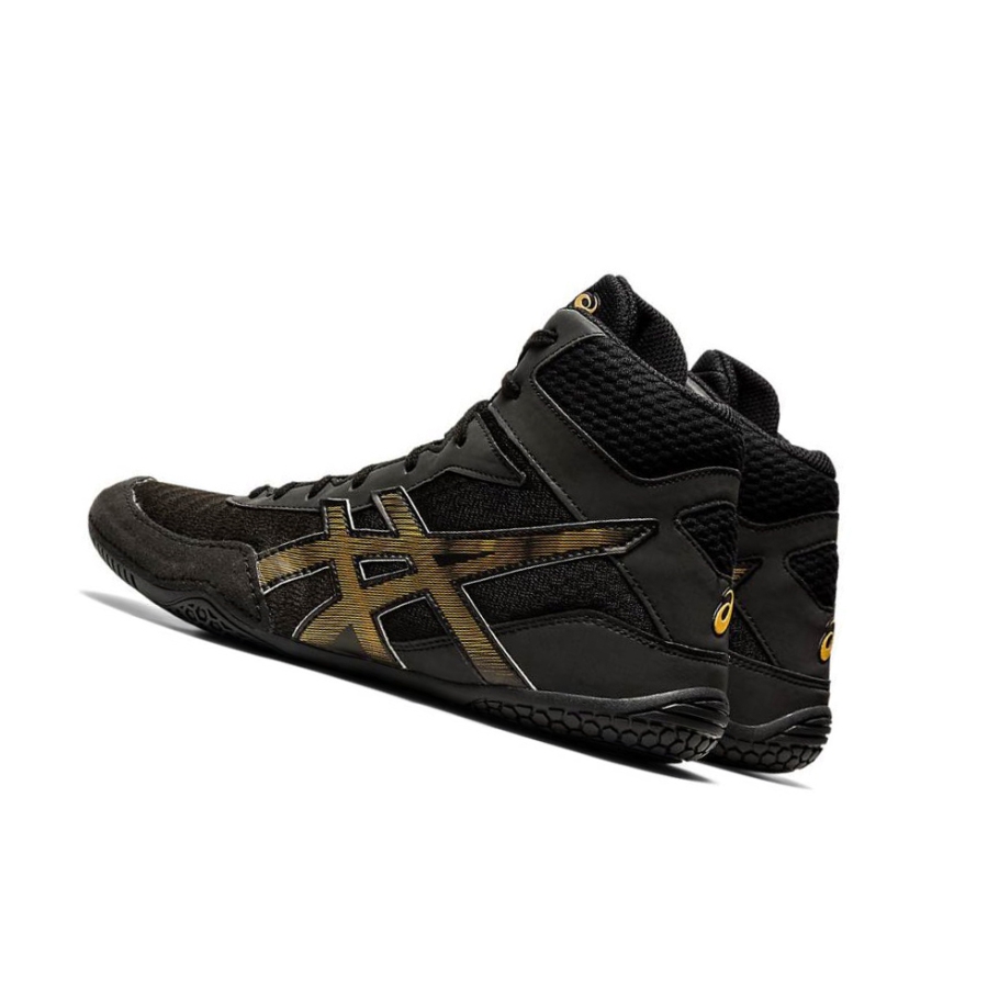 Black Men's Asics MATCONTROL 2 Wrestling Shoes | US26183XF