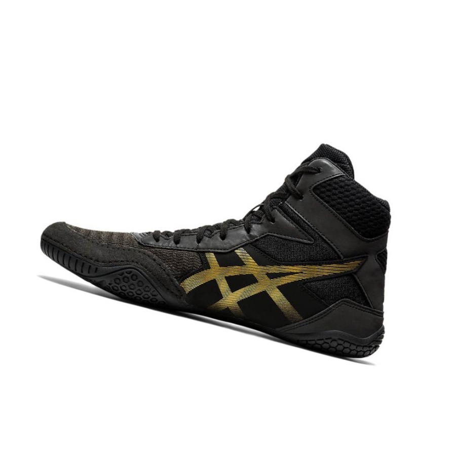 Black Men's Asics MATCONTROL 2 Wrestling Shoes | US26183XF