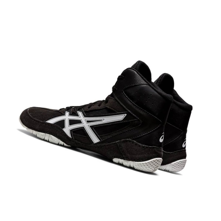 Black Men's Asics MATCONTROL Wrestling Shoes | US31596EP