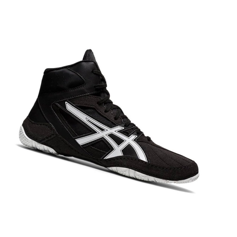 Black Men\'s Asics MATCONTROL Wrestling Shoes | US31596EP