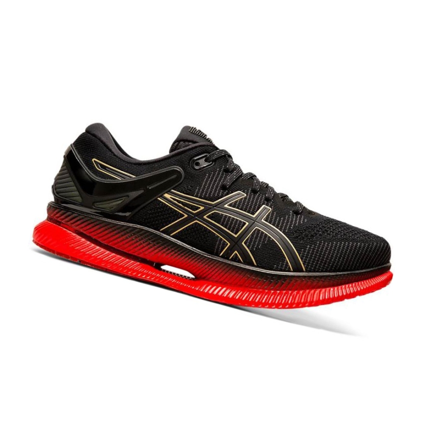 Black Men\'s Asics METARIDE Running Shoes | US58231MW