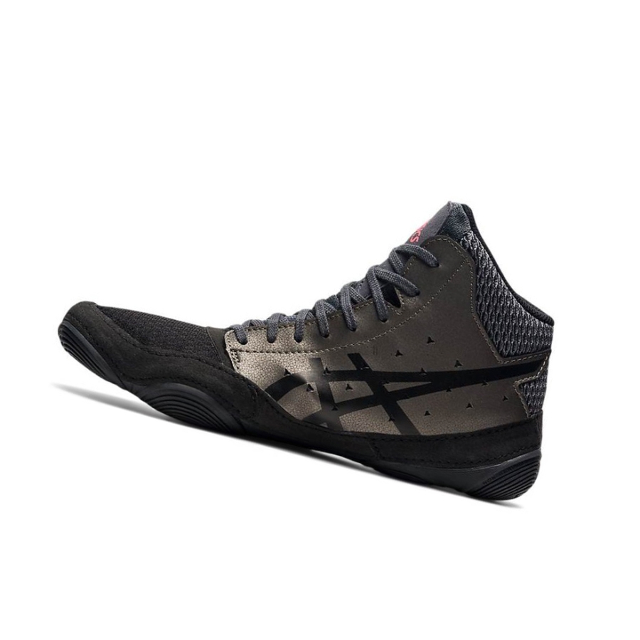 Black Men's Asics SNAPDOWN 3 Wide Wrestling Shoes | US58730BX