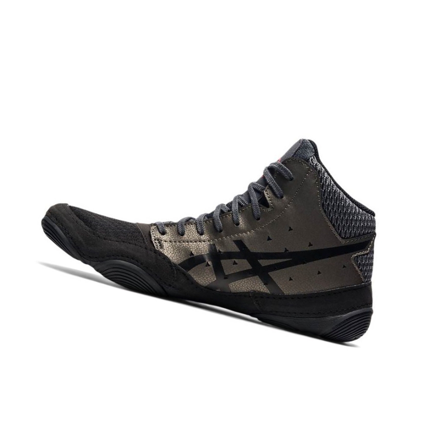 Black Men's Asics SNAPDOWN 3 Wrestling Shoes | US65389LG