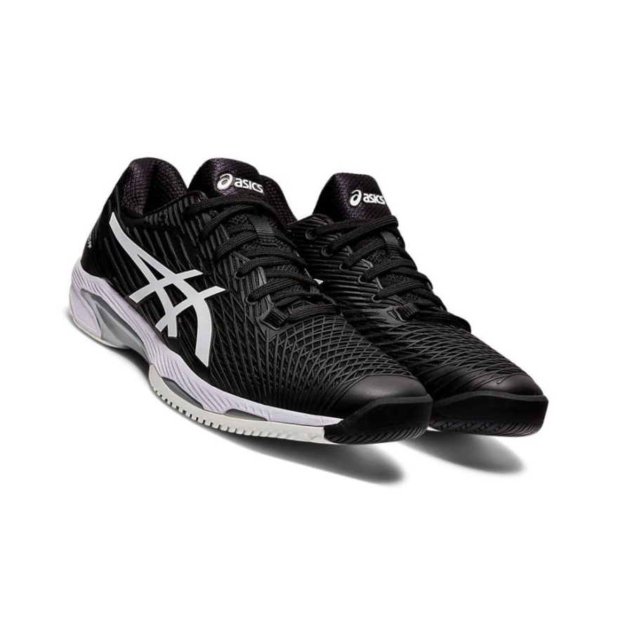 Black Men's Asics SOLUTION SPEED FF 2 Tennis Shoes | US16874QZ