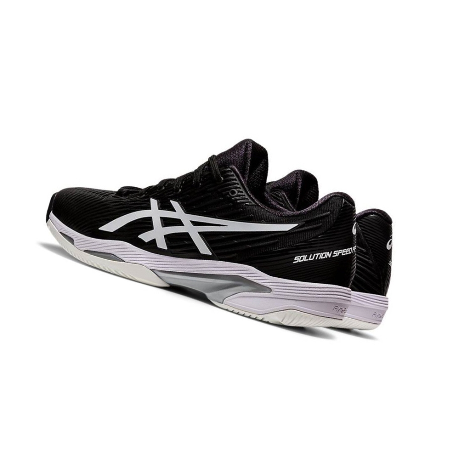 Black Men's Asics SOLUTION SPEED FF 2 Tennis Shoes | US16874QZ