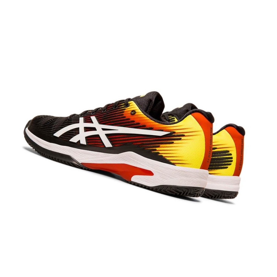 Black Men's Asics SOLUTION SPEED FF CLAY Tennis Shoes | US87094GR