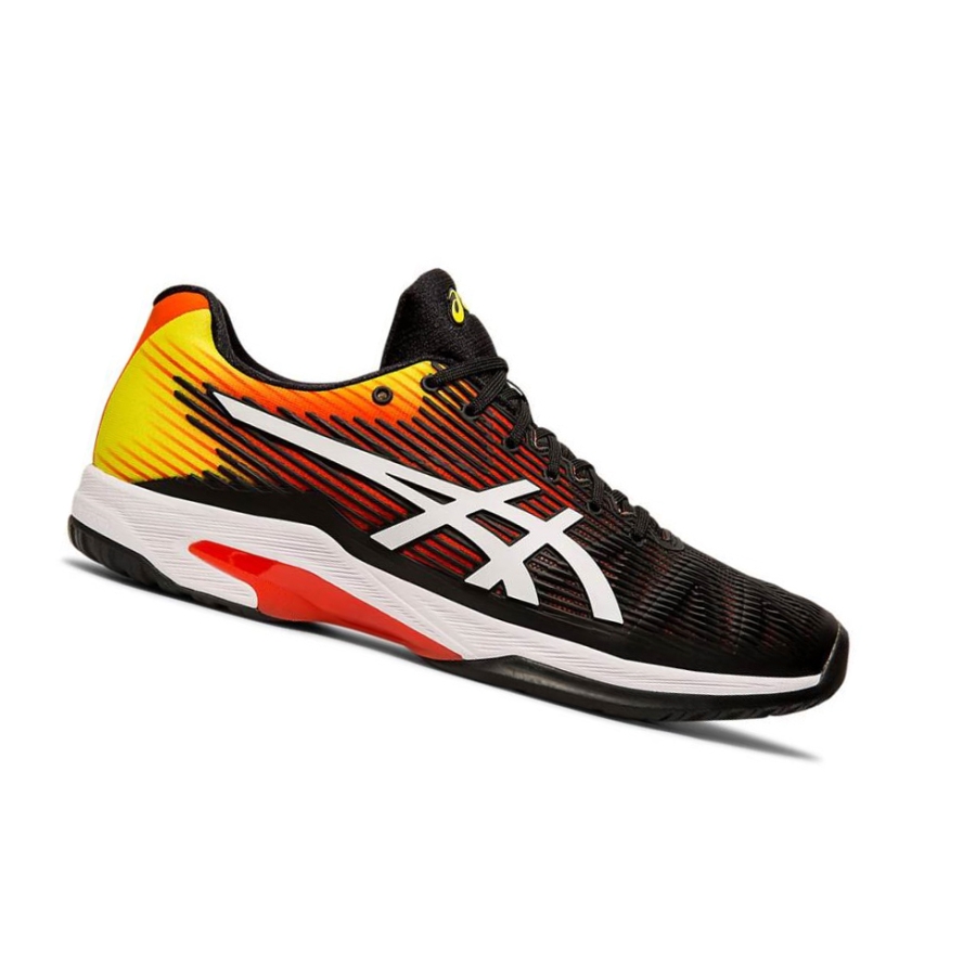 Black Men\'s Asics SOLUTION SPEED FF Tennis Shoes | US40596UO