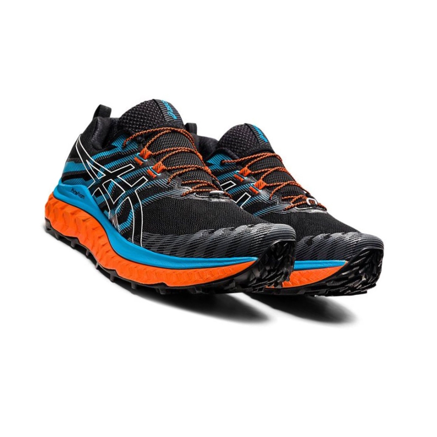 Black Men's Asics TRABUCO MAX Trail Running Shoes | US80392YL