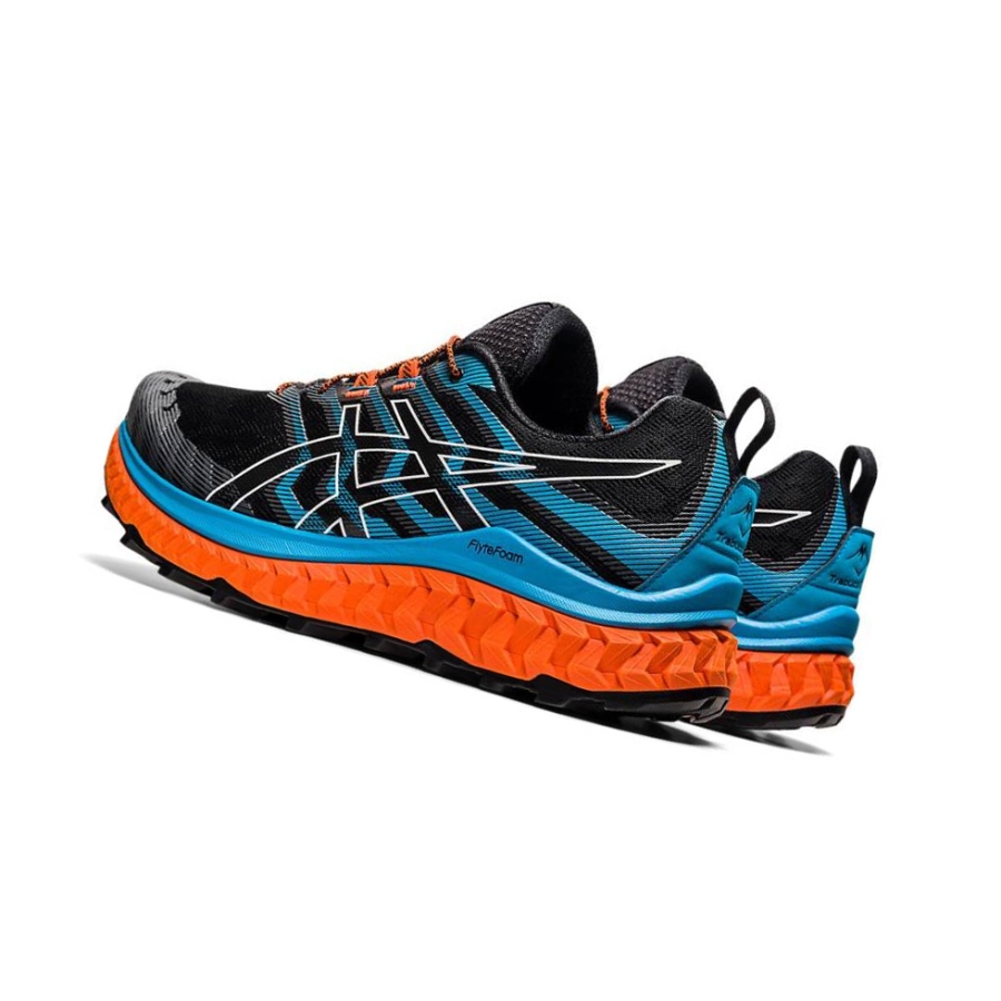 Black Men's Asics TRABUCO MAX Trail Running Shoes | US80392YL