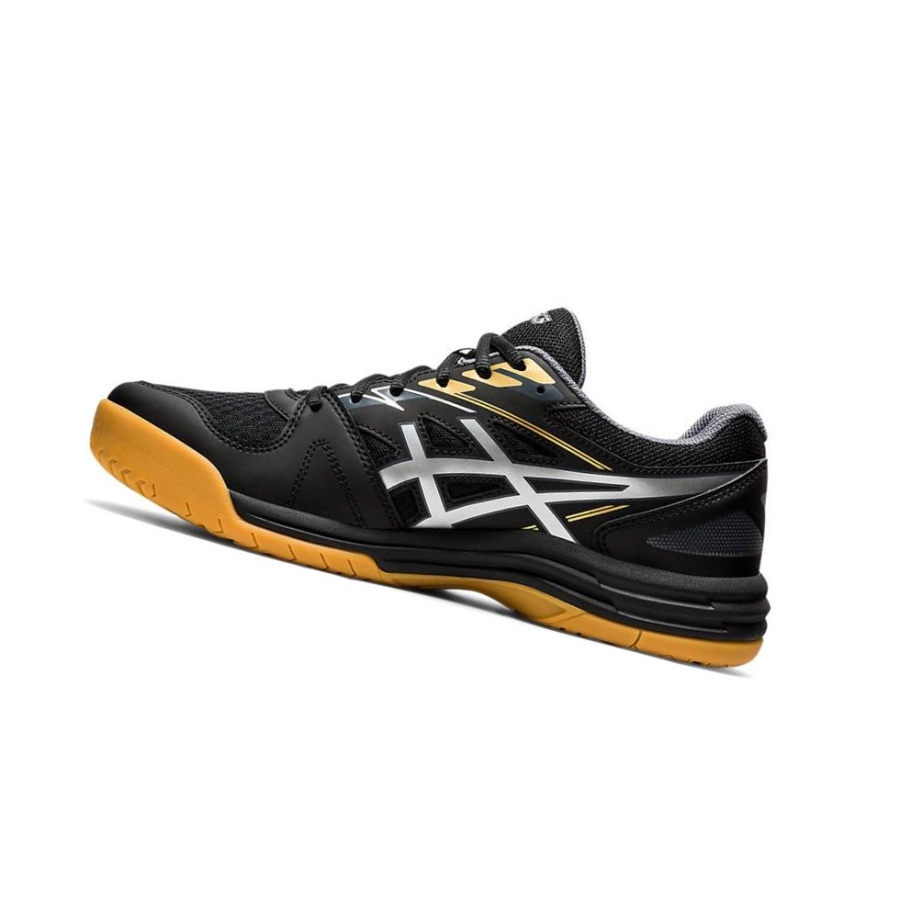 Black Men's Asics UPCOURT 4 Volleyball Shoes | US82761PG