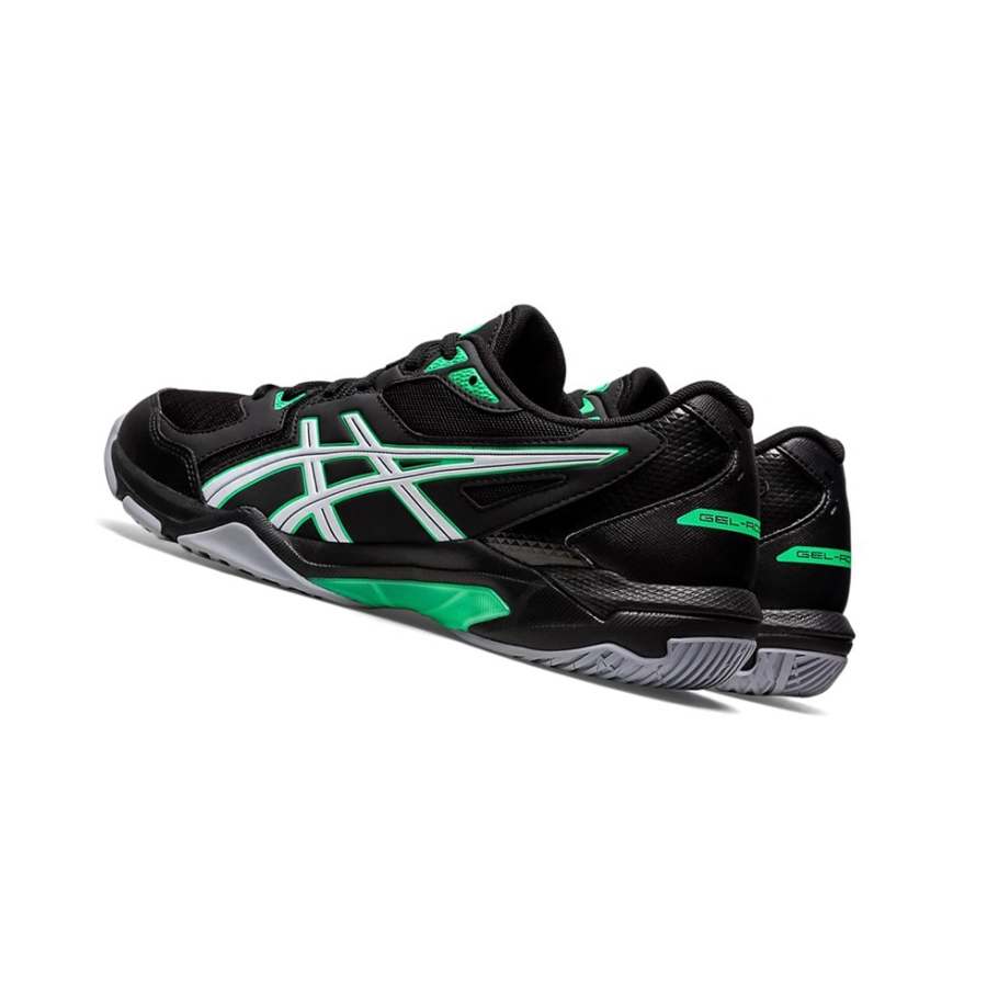 Black / New Leaf Men's Asics GEL-ROCKET 10 Volleyball Shoes | US02961NQ